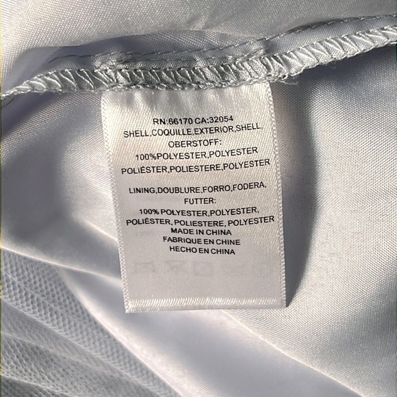 Jenny Yoo Strapless Dress Tulle Mock Neck Light Blue Size 16 New - Picture 6 of 11